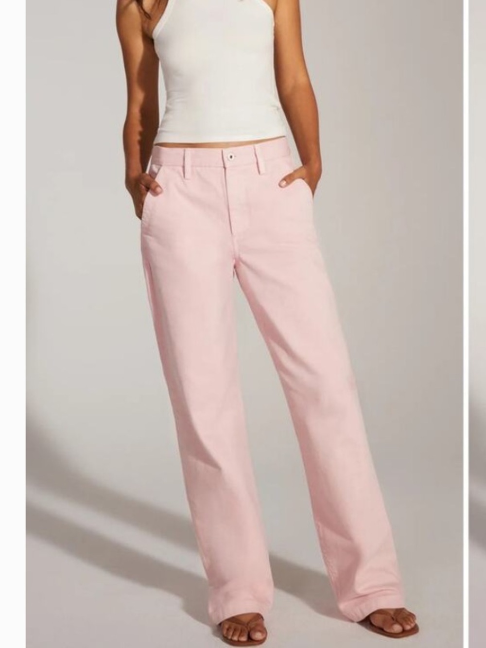 favorite daughter the taylor trouser low rise jeans in ballet slipper
